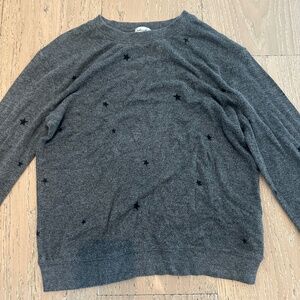 Splendid gray star sweatshirt